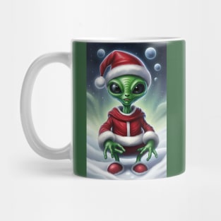 Cute Alien Santa Claus Mug